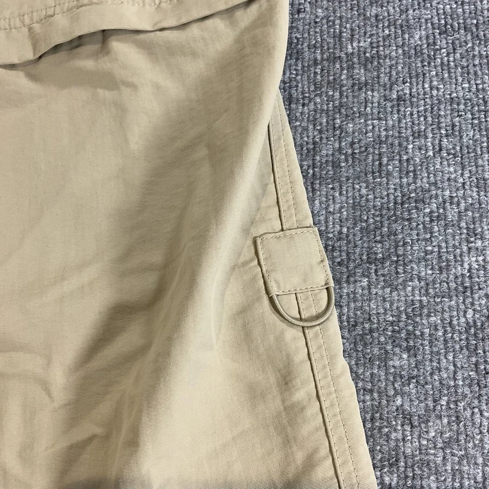 The North Face Convertible Hiking Pants Womens Size 12 Beige Zip Off Outdoor